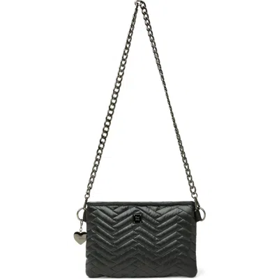 Think Royln Almost Famous Quilted Crossbody Bag In Black