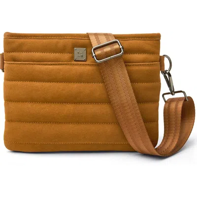 Think Royln Bum 2.0 Suede Crossbody Bag In Brown