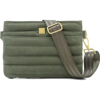 Think Royln Bum 2.0 Suede Crossbody Bag In Green