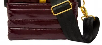 Think Royln Bum Bag 2.0 Medium Crossbody / Belt Bag In Glossy Deep Burgundy
