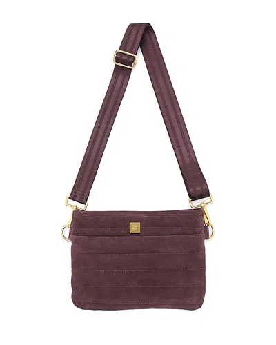 Think Royln Bum Bag 2.0 Small Suede Crossbody In Orange
