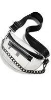 Think Royln Clear Stadium Bag Clear Plastic Black/black Web In Clear Plastic Black/black Web