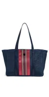 Think Royln Coastal Escape Tote Navy Raffia