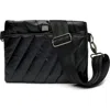 Think Royln Diagonal Bum Bag 2.0 In Pearl Black