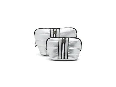 Think Royln Double Stash Luggage Pearl Silver: One Size