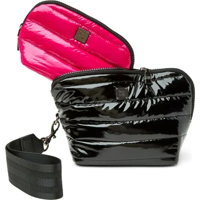 Think Royln Double Stash Set Of 2 Zip-top Travel Pouches In Multi