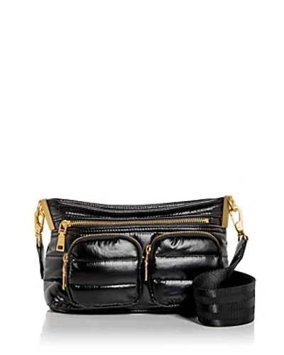 Think Royln Double Trouble Quilted Crossbody In Black