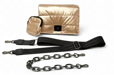 Think Royln Downtown Crosswalk Bag In Pearl Cashmere In Gold