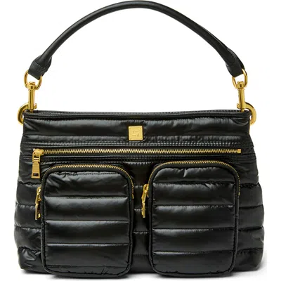 Think Royln Downtown Diva Crossbody Bag In Pearl Black
