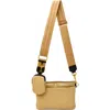 Think Royln Downtown Raffia Crossbody Bag In Sand