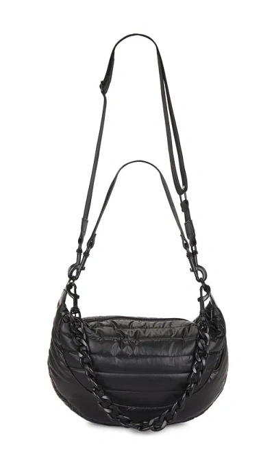 Think Royln Elton Hobo Crossbody Bag In Pearl Black