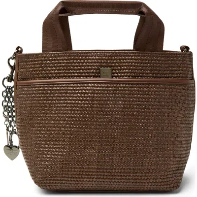 Think Royln Escape Raffia Crossbody Bag