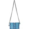 Think Royln Fame Croc Embossed Leather Crossbody Bag