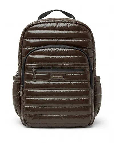 Think Royln Headliner Medium Quilted Backpack In Brown