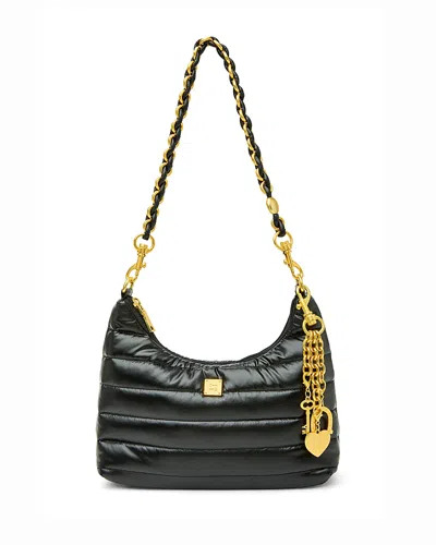 Think Royln Heartbreaker Small Nylon Crossbody Bag In Black