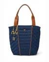 Think Royln High Note Denim Tote In Blue