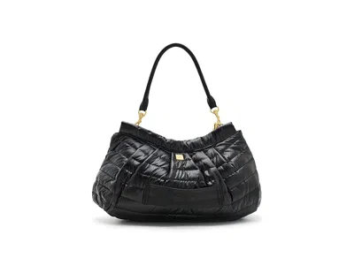 Think Royln Hold Me Close Clutch Women's Handbags Pearl Black, Nylon/polyester