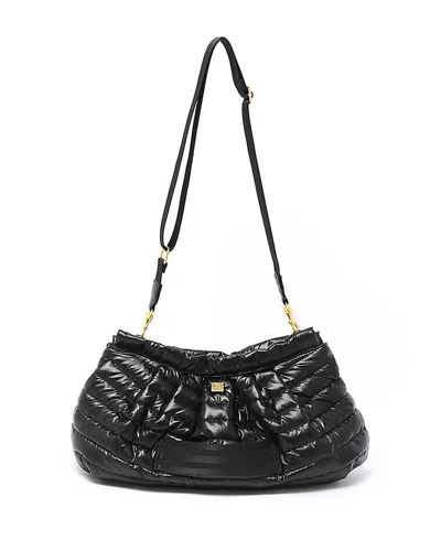Think Royln Hold Me Close Large Quilted Convertible Clutch In Black