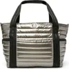 Think Royln Jetset Wingman Tote In Metallic