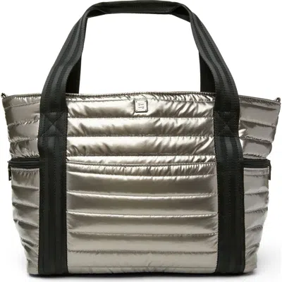 Think Royln Jetset Wingman Tote In Metallic