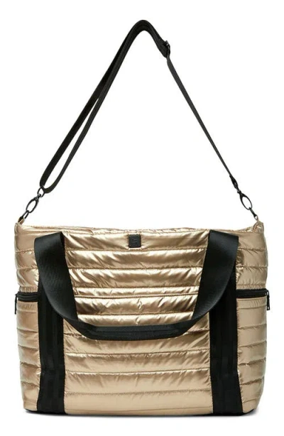 Think Royln Jetset Wingman Tote In Gold