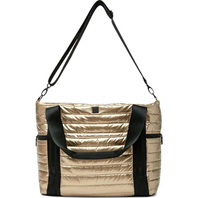 Think Royln Jetset Wingman Tote In Gold