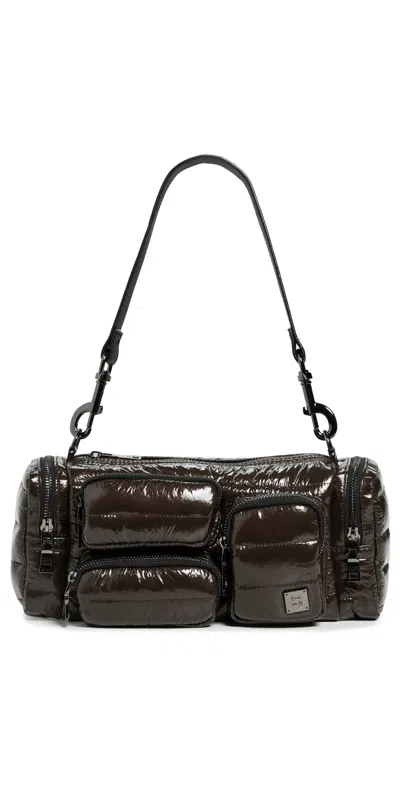 Think Royln Lady Cargo Shoulder Bag Glossy Chocolate