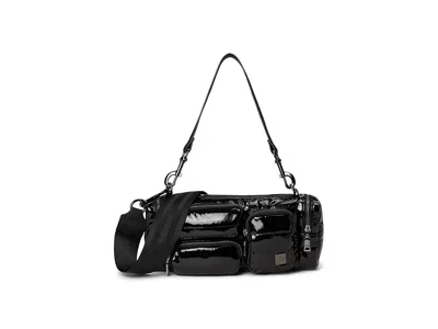 Think Royln Lady Cargo Shoulder Handbags Black Patent: One Size