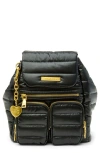 Think Royln Legend Quilted Backpack In Black
