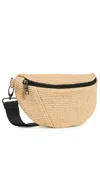 Think Royln Little Runaway Belt Bag Dune Raffia In Dune Raffia