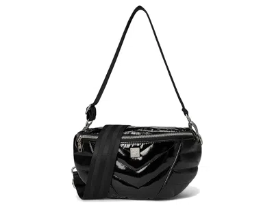 Think Royln Little Runaway Cross Body Handbags Black Patent: One Size