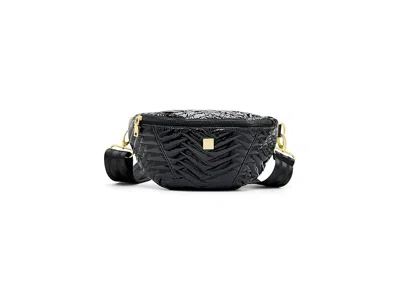 Think Royln Little Runaway Cross Body Women's Handbags Black Patent Nylon 1, Polyester