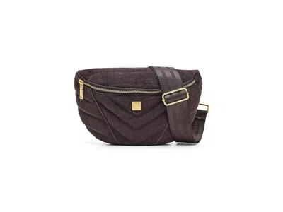 Think Royln Little Runaway Cross Body Women's Handbags Brunette Suede, Polyester