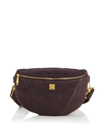 Think Royln Little Runaway Suede Convertible Crossbody Bag In Brown