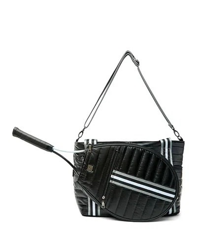 Think Royln Love Royln Large Quilted Nylon Tennis Bag In Black
