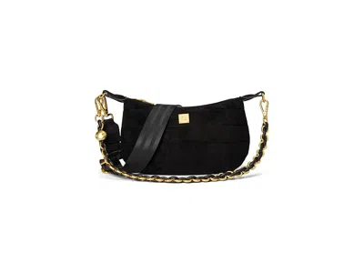 Think Royln Mini Moon Shoulder Handbags Black: One Size