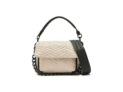 Think Royln Muse/moto Quilting Shoulder Handbags Blonde Patent: One Size In Gold