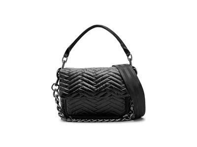 Think Royln Muse/moto Quilting Shoulder Handbags Pearl Black: One Size