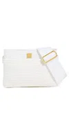 Think Royln Raffia Bum Bag White Raffia W/ White With Gold In White Raffia W/ White With Gold