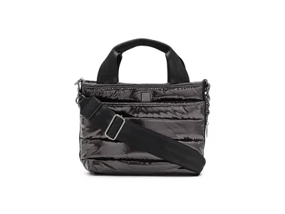 Think Royln Rebel Tote Handbags Dark Mocha Patent, Polyester