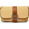 Think Royln Socialite Crossbody Bag In Dune Raffia