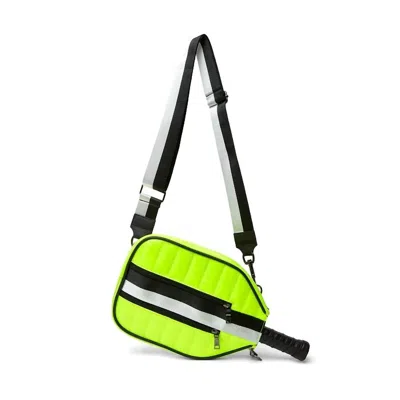 Think Royln Sporty Pickleball Crossbody In Neon Yellow