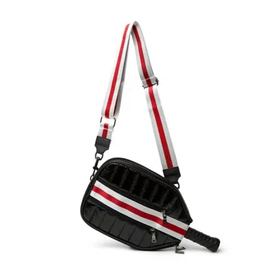 Think Royln Sporty Pickleball Crossbody In Pearl Black