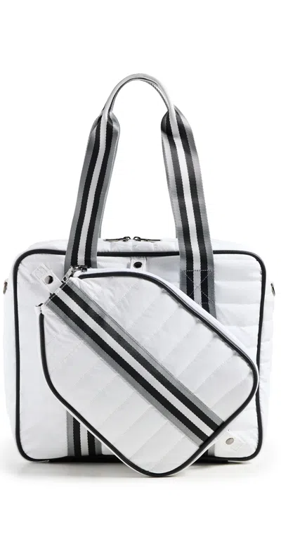 Think Royln Sporty Spice Pickleball Bag White Patent