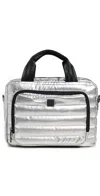 Think Royln Stowaway Crossbody Pearl Silver In Pearl Silver
