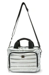 Think Royln Stowaway Travel Bag In Pearl Silver