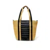 Think Royln Sunset Tote Bag In Dune Raffia/black