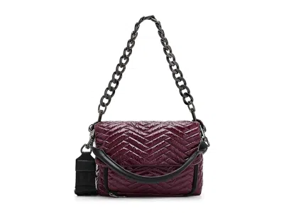 Think Royln The Muse Women's Handbags Glossy Deep Burgundy, Polyester