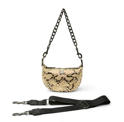 Think Royln Tiny Dancer Crossbody Hobo Bag In Python Luxe In Multi