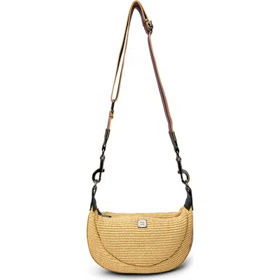 Think Royln Tiny Dancer Raffia Crossbody Bag